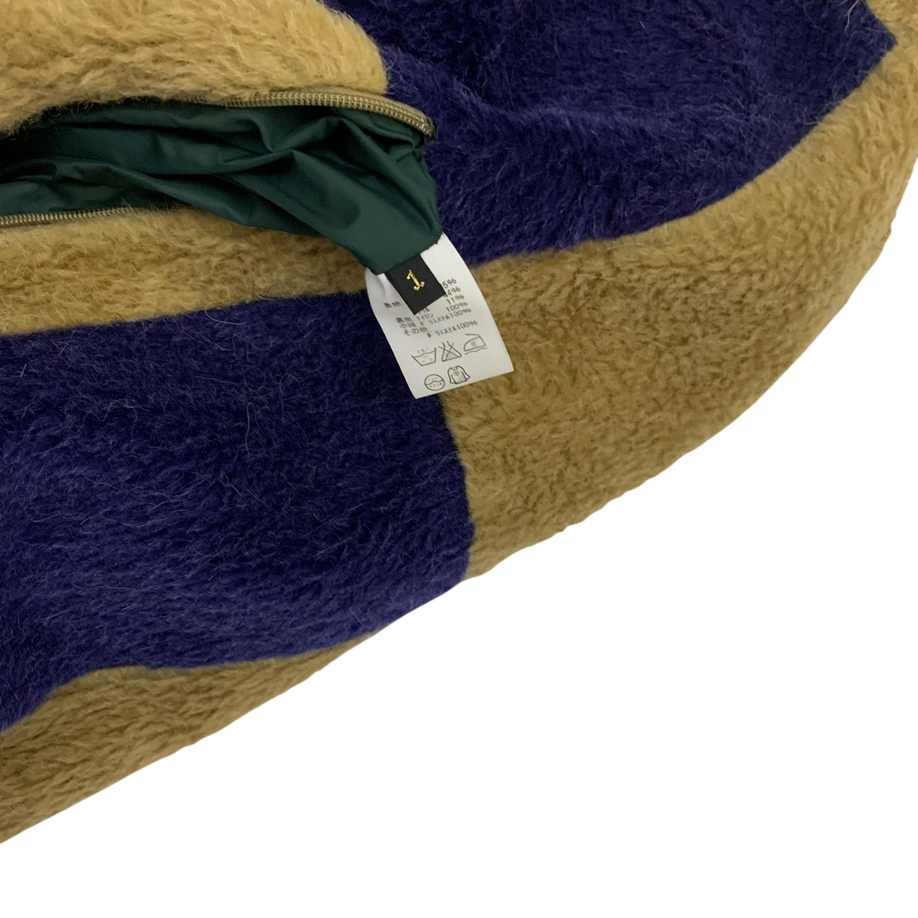 Kapital Reversible Wool Boa Fleece Colour Block Vest (Size S)