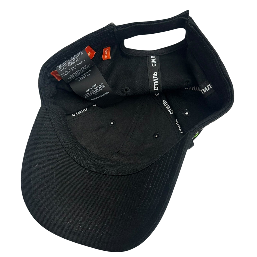 Heron Preston СТИЛЬ Reflective Cap Black/ Neon Green