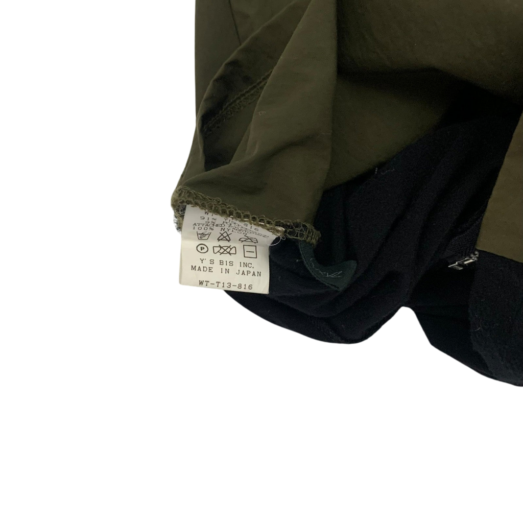 Yohji Yamamoto WXYZ Workshop Panelled Long Sleeve Khaki/Black (Fits M Womens)