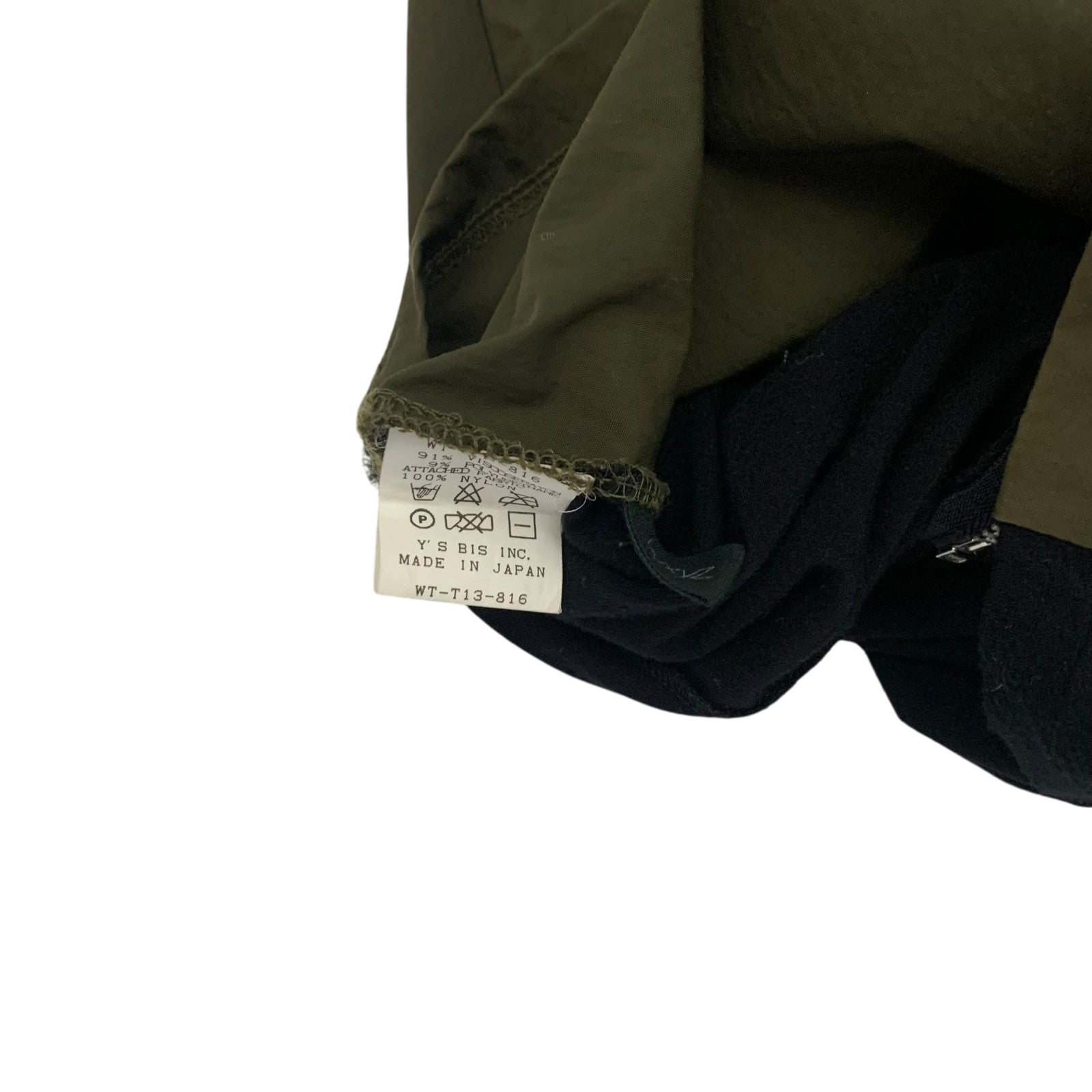 Yohji Yamamoto WXYZ Workshop Panelled Long Sleeve Khaki/Black (Fits M Womens)