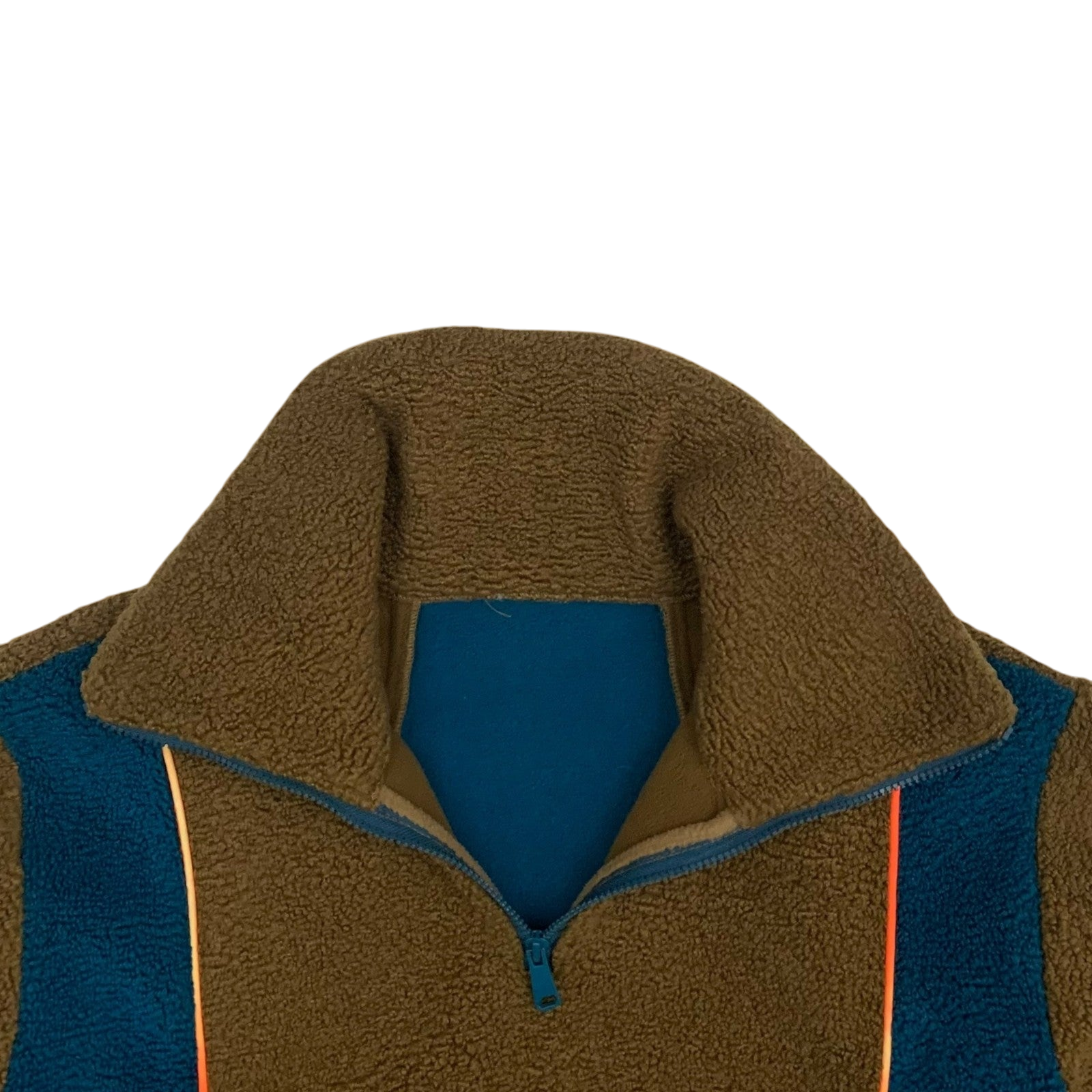 Ader Error Victo Fleece Jacket Brown / Blue (Fits L-XL)