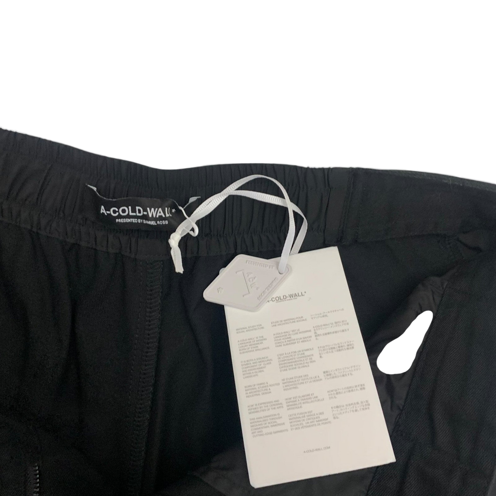 A-Cold-Wall Black Strata Cargo Shorts Black (Size M)
