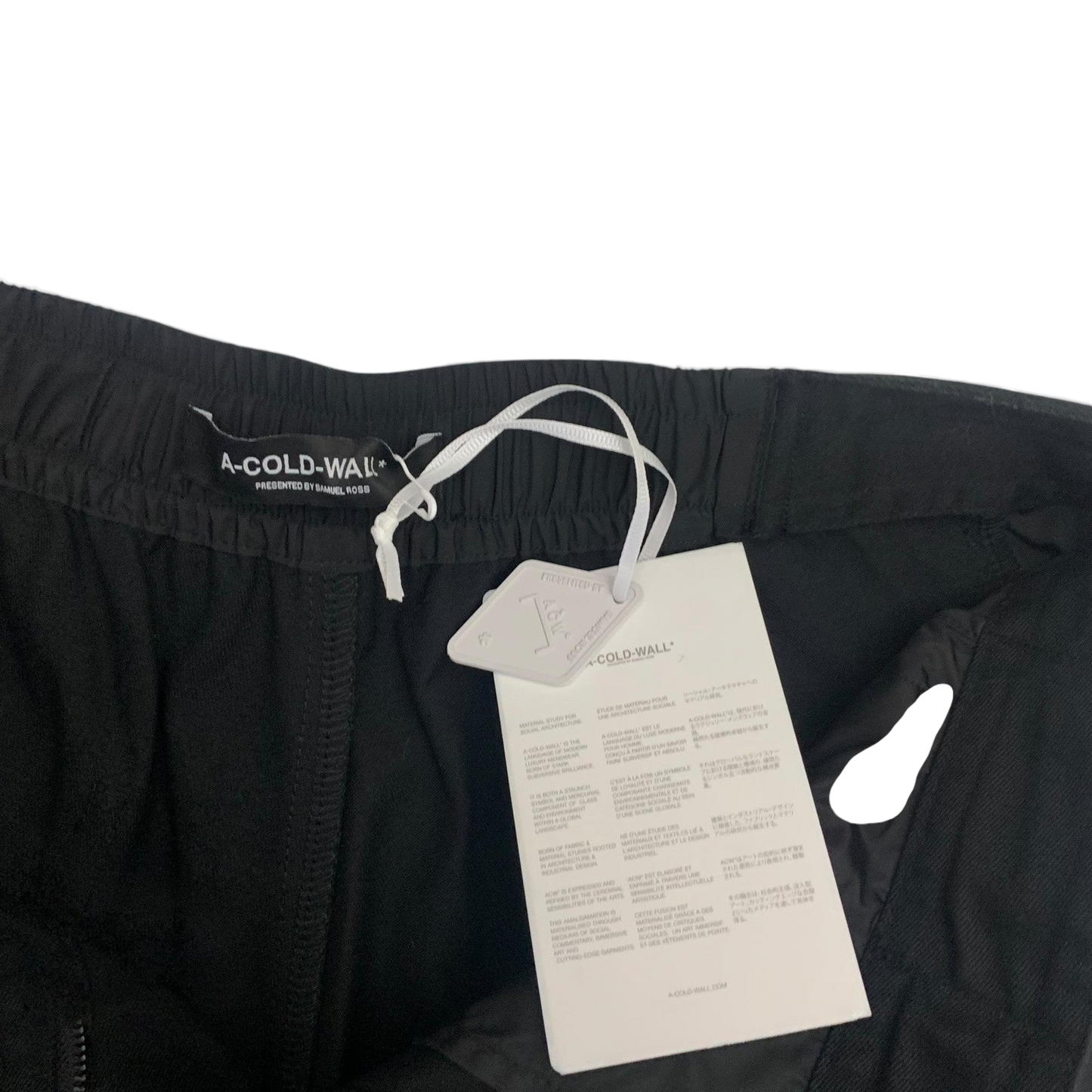 A-Cold-Wall Black Strata Cargo Shorts Black (Size M)