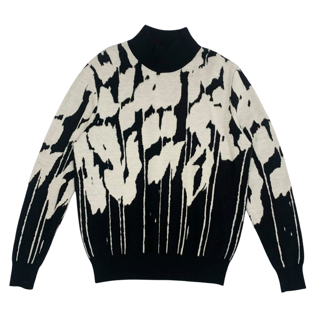 Dior Homme Turtleneck Sweater Black/White (Fits M-L)