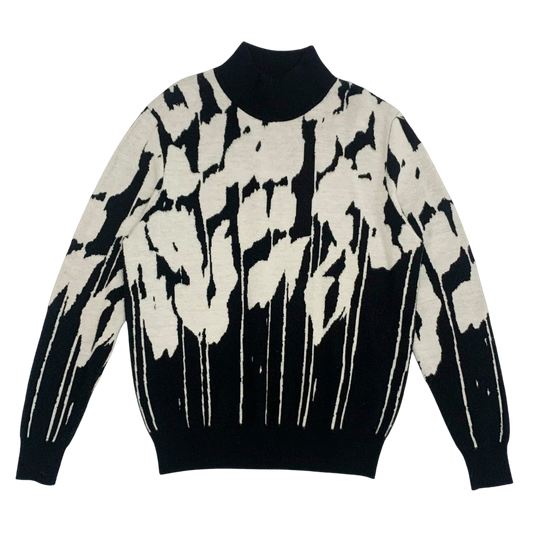 Dior Homme Turtleneck Sweater Black/White (Fits M-L)