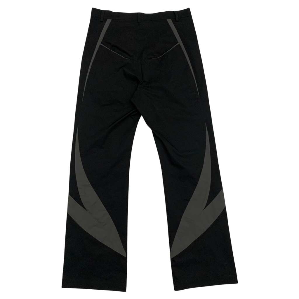 Moth Studios Panelled Nylon Pants Black / Grey (Size L)