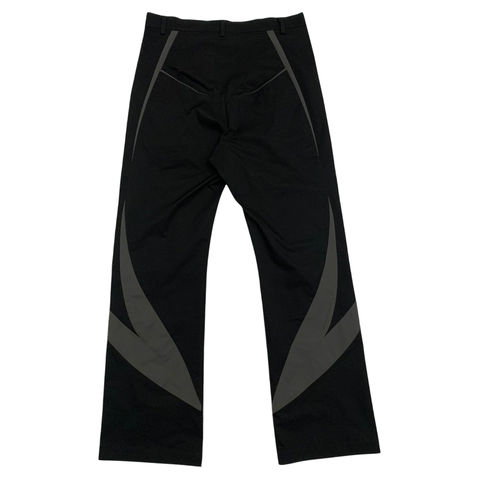 Moth Studios Panelled Nylon Pants Black / Grey (Size L)