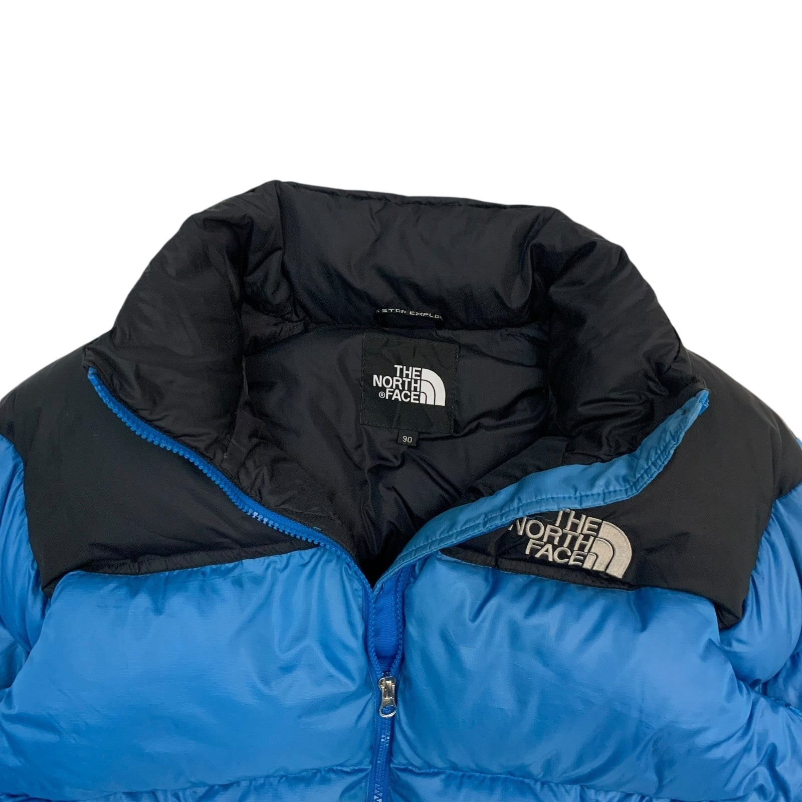 The North Face Nuptse 700 Down Puffer Jacket Blue/Black (Size S)