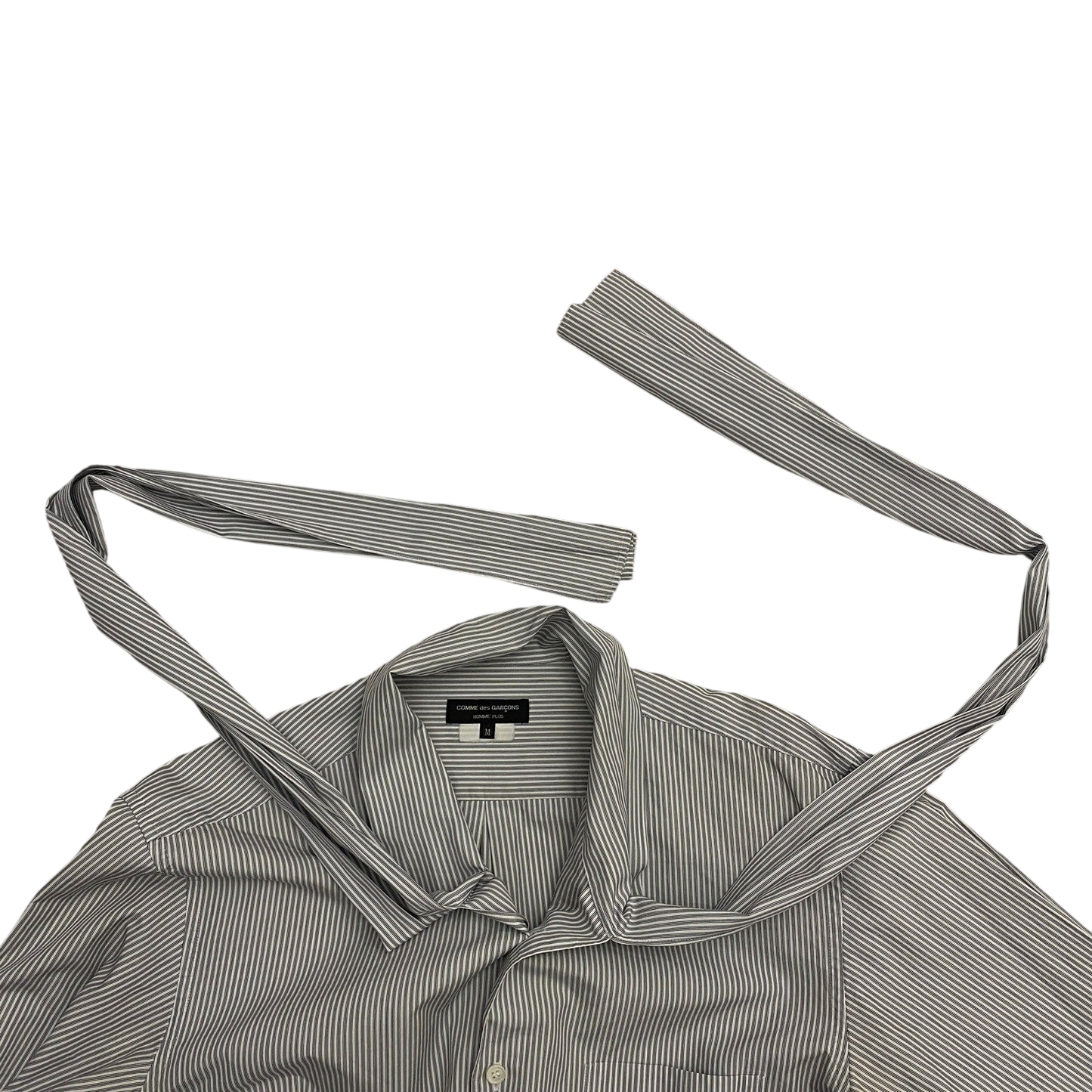 Comme des Garçons (CDG) Homme Plus AW12 Neck Tie Striped Button-Up Shirt