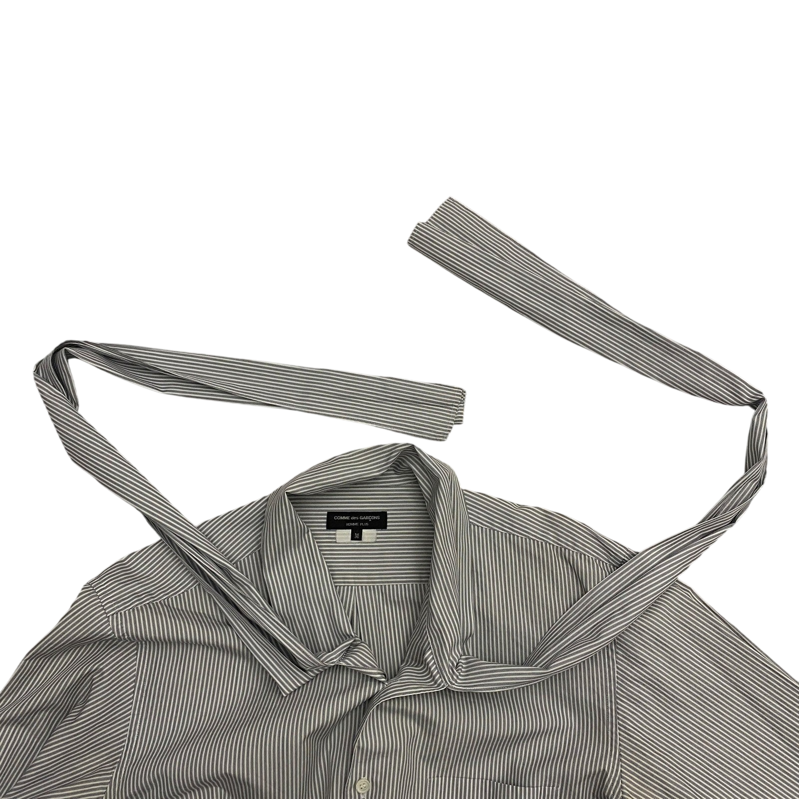Comme des Garçons (CDG) Homme Plus AW12 Neck Tie Striped Button-Up Shirt