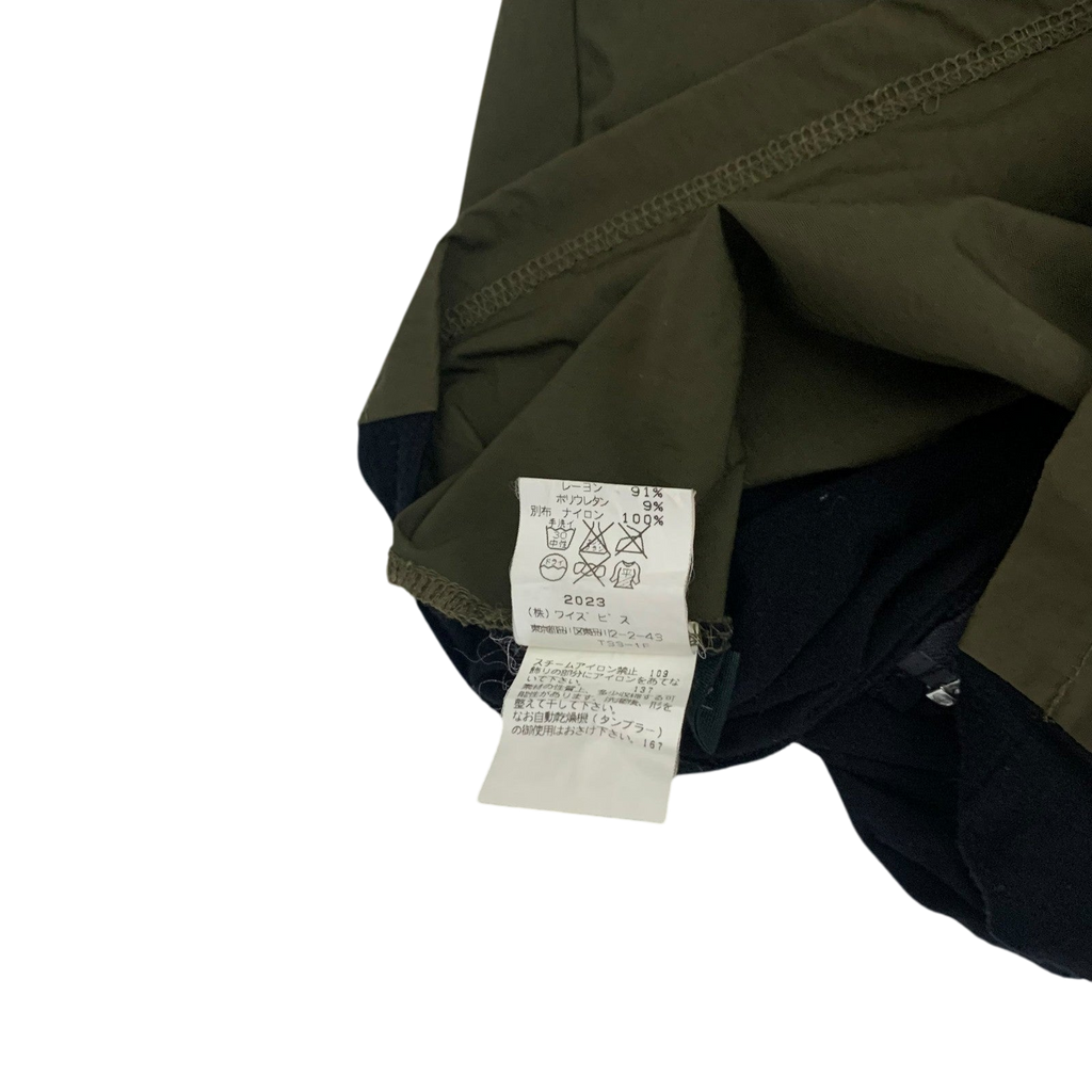 Yohji Yamamoto WXYZ Workshop Panelled Long Sleeve Khaki/Black (Fits M Womens)