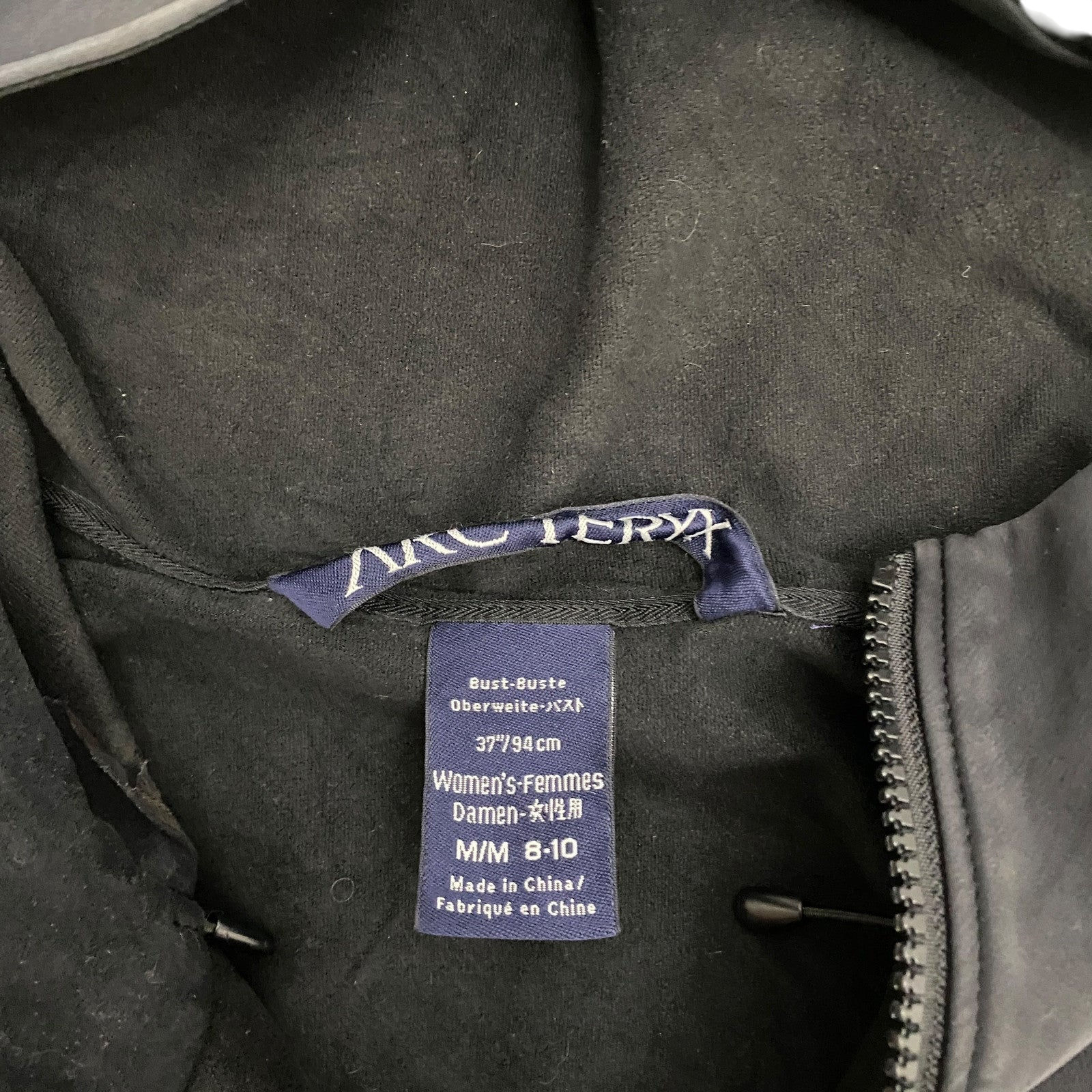 Arcteryx Gamma MX Hooded Jacket Black (Size M Womens)