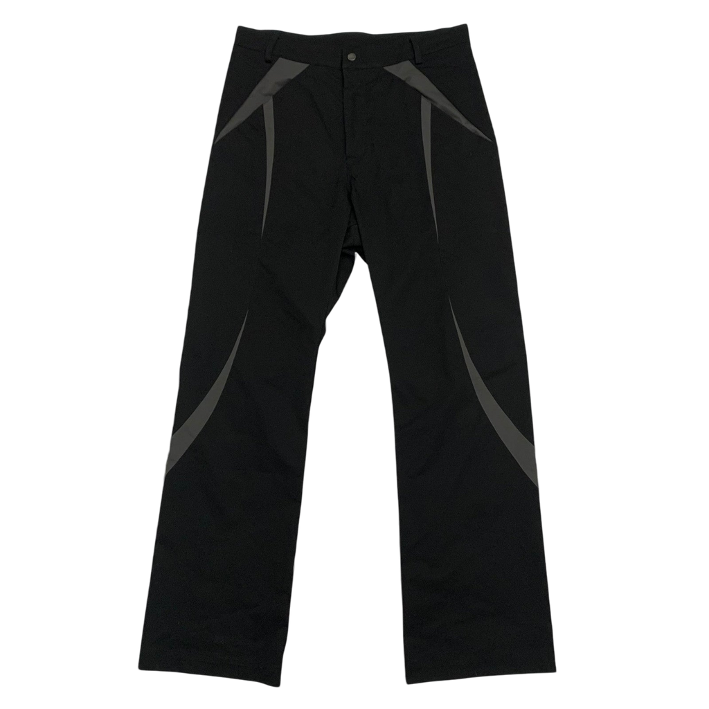 Moth Studios Panelled Nylon Pants Black / Grey (Size L)