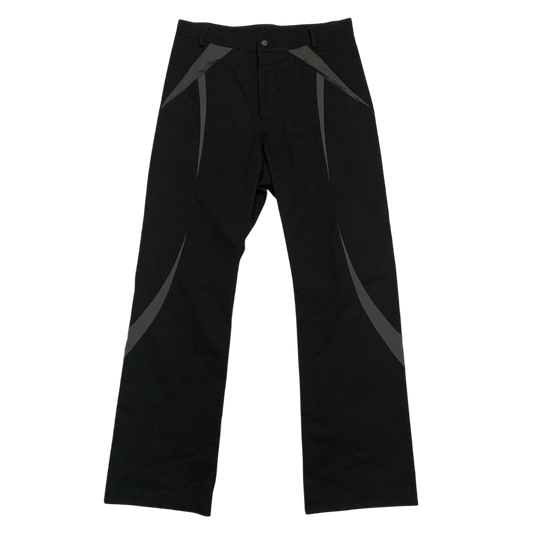 Moth Studios Panelled Nylon Pants Black / Grey (Size L)