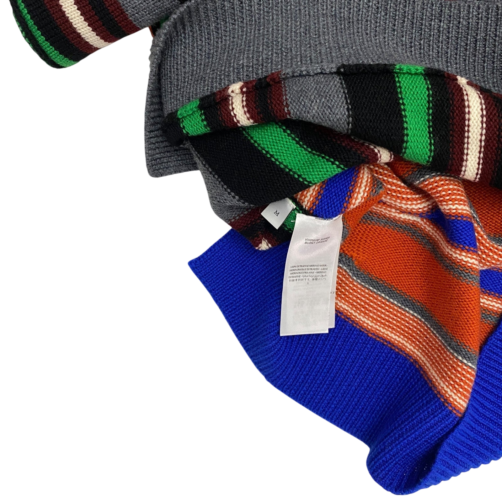 J.W. Anderson Deconstructed Logo Patch Striped Jumper (Size M)