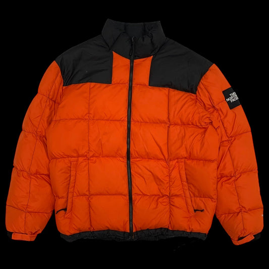 The North Face Nuptse 700 Down Puffer Jacket Orange/Black (Size L-XL)