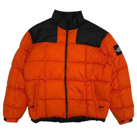 The North Face Nuptse 700 Down Puffer Jacket Orange/Black (Size L-XL)
