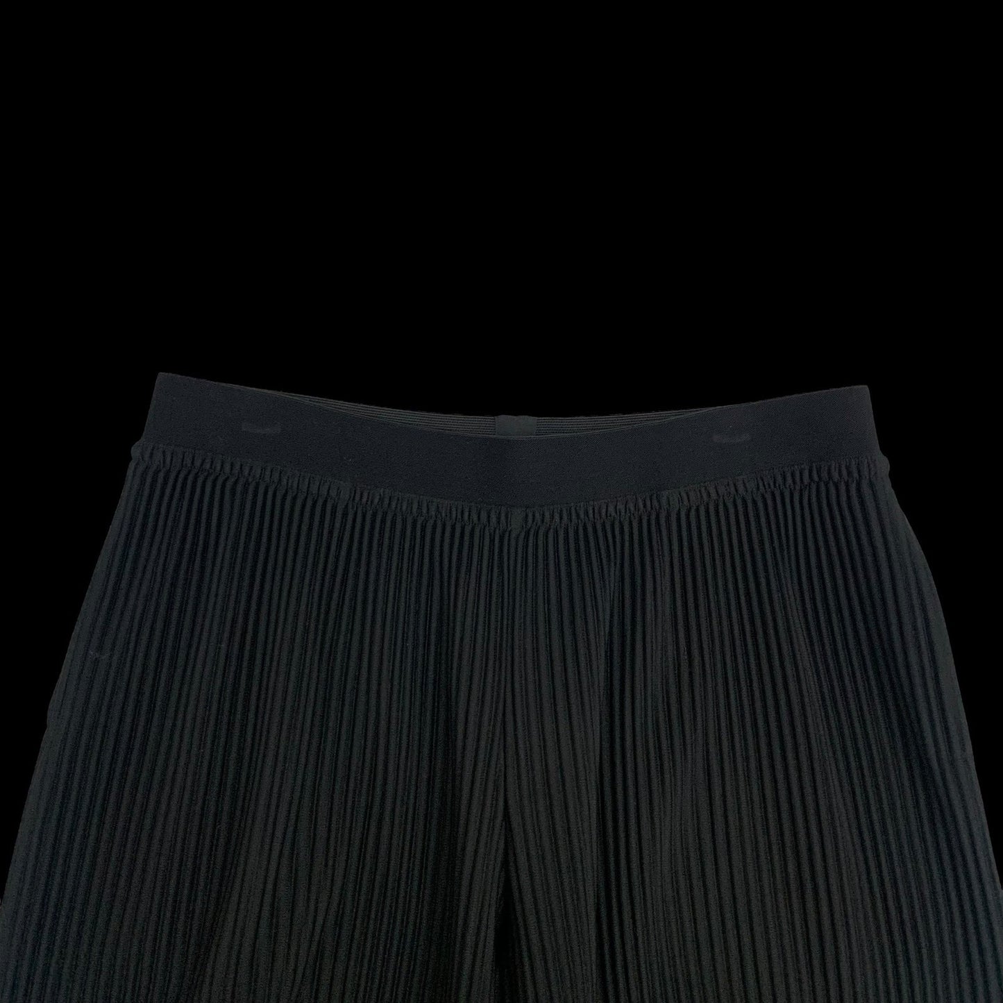 Issey Miyake HOMME PLISSÉ JF110 Wide Leg Pleated Pants Black (Fits 32-34")
