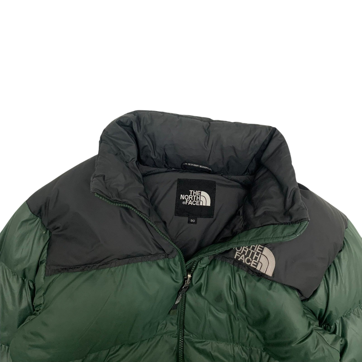 The North Face Nuptse 700 Down Puffer Jacket Green/Black (Size S)