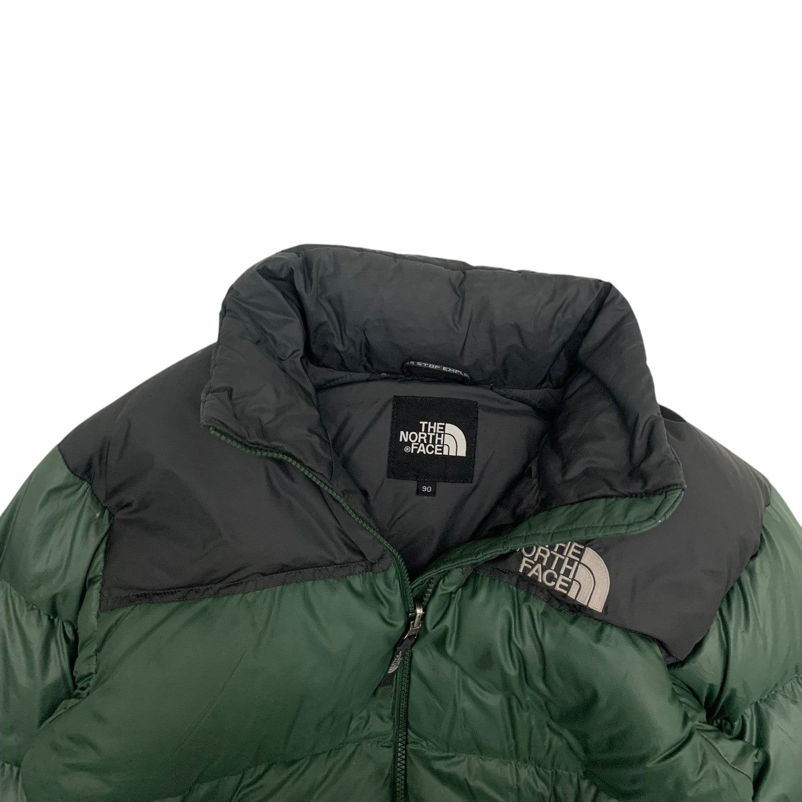 The North Face Nuptse 700 Down Puffer Jacket Green/Black (Size S)