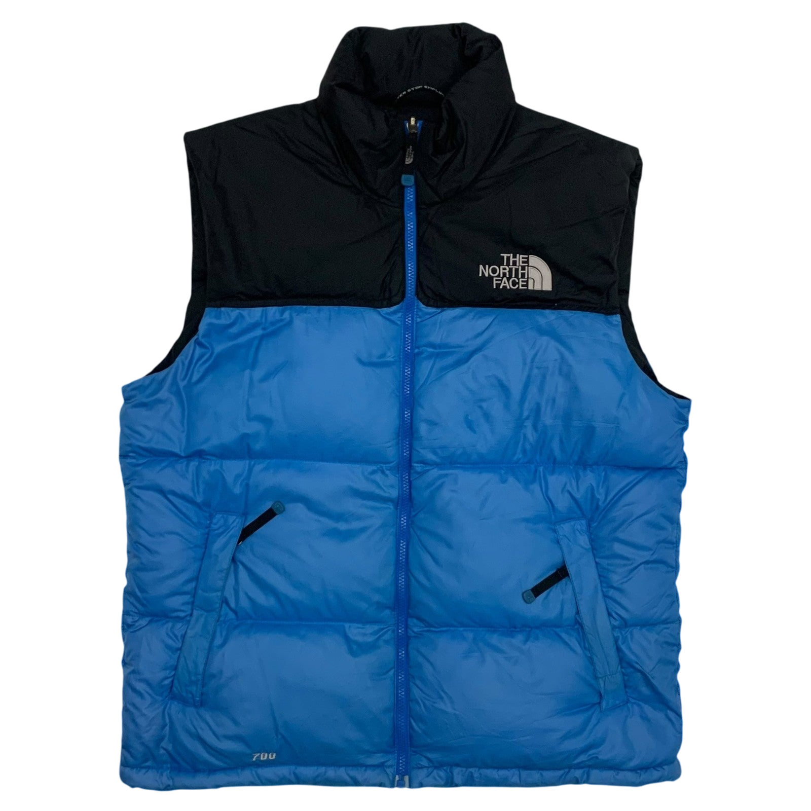 The North Face Nuptse 700 Down Puffer Jacket Blue/Black (Size L)