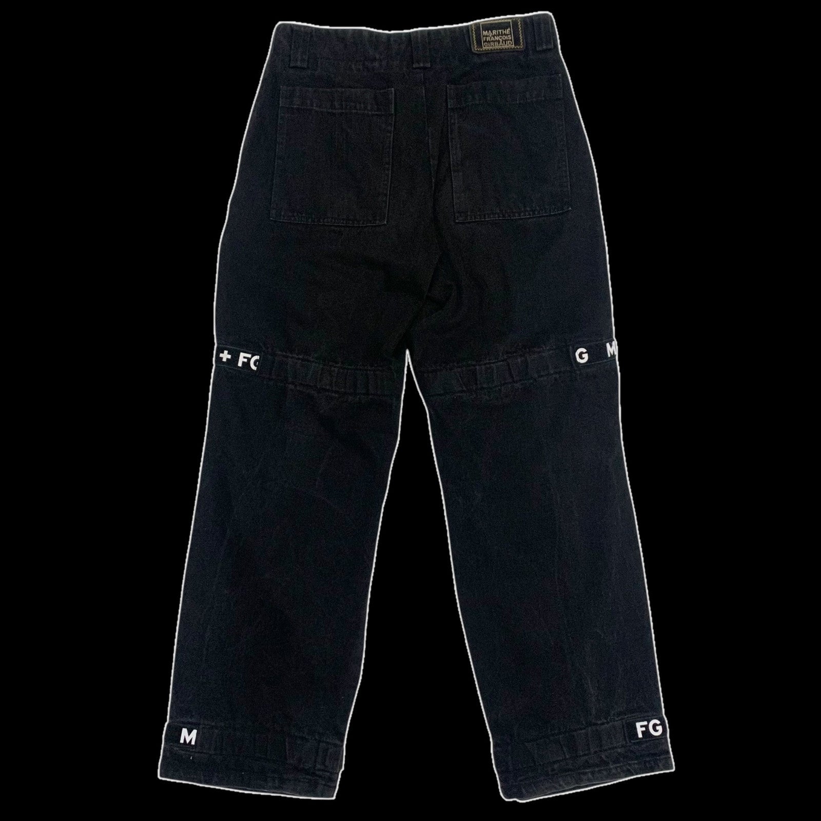 Marithe Francois Girbaud Shuttle Tape Cargo Jeans Black (W34)