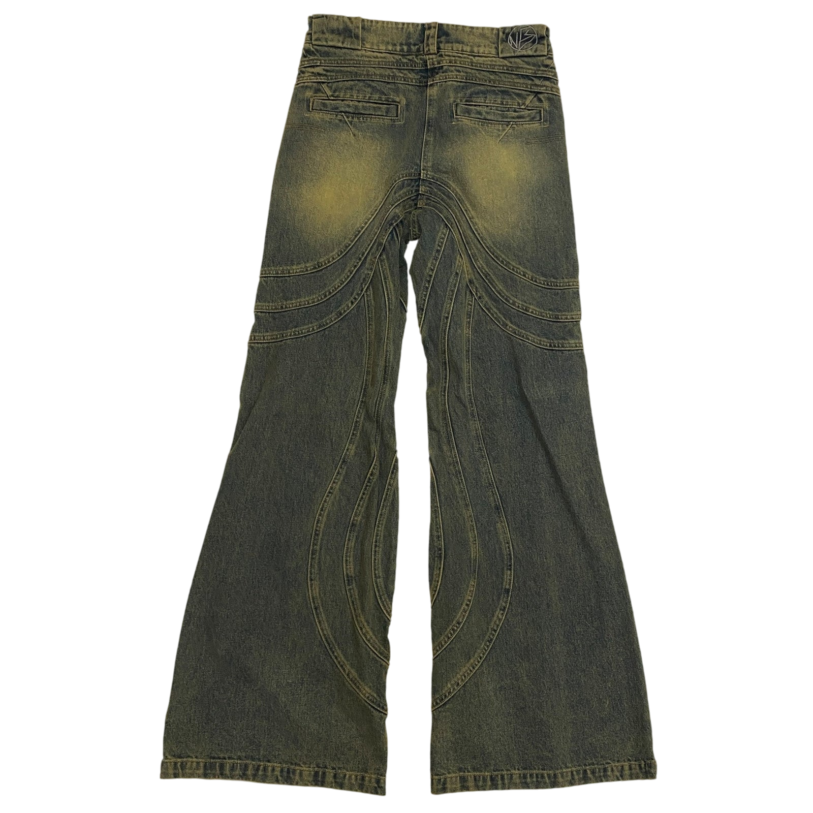 NO/FAITH STUDIOS Heavy Wave Jeans Blue (Size M)