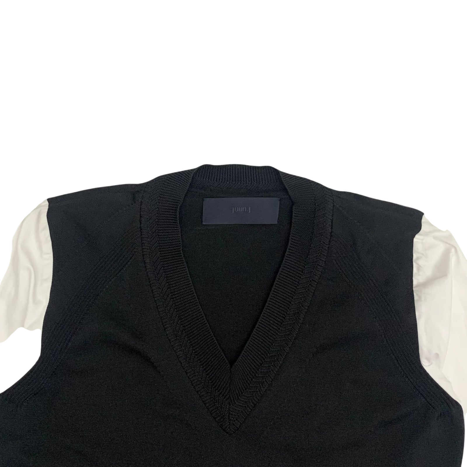 Juun.J Layered Vest V-neck Shirt (Fits M)