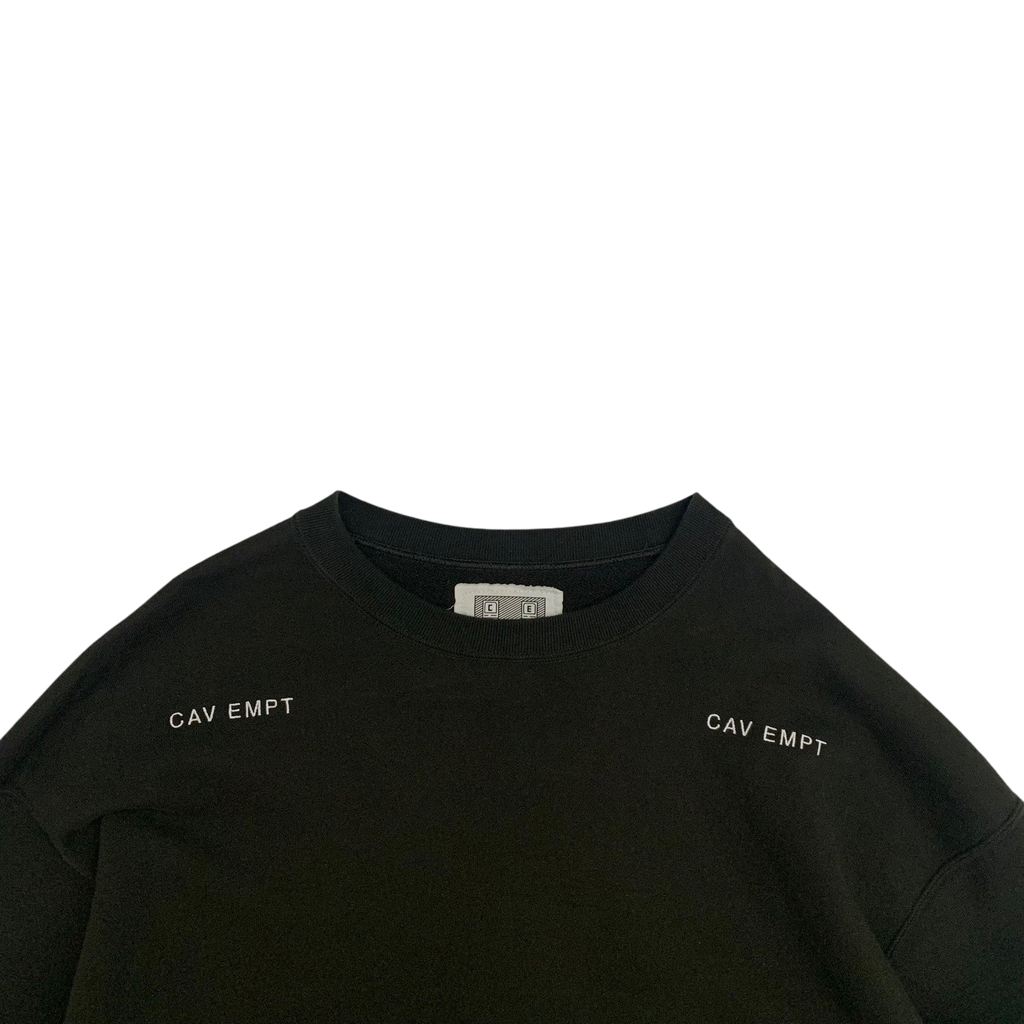 Cav Empt Solid Crew Neck Sweatshirt Black (Fits L-XL)