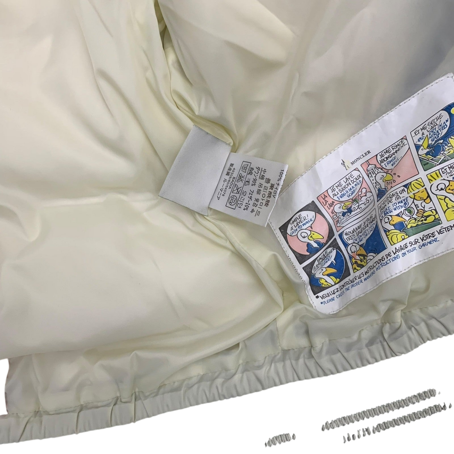 Moncler Vintage Branson Wool Down Jacket Grey (Fits M)