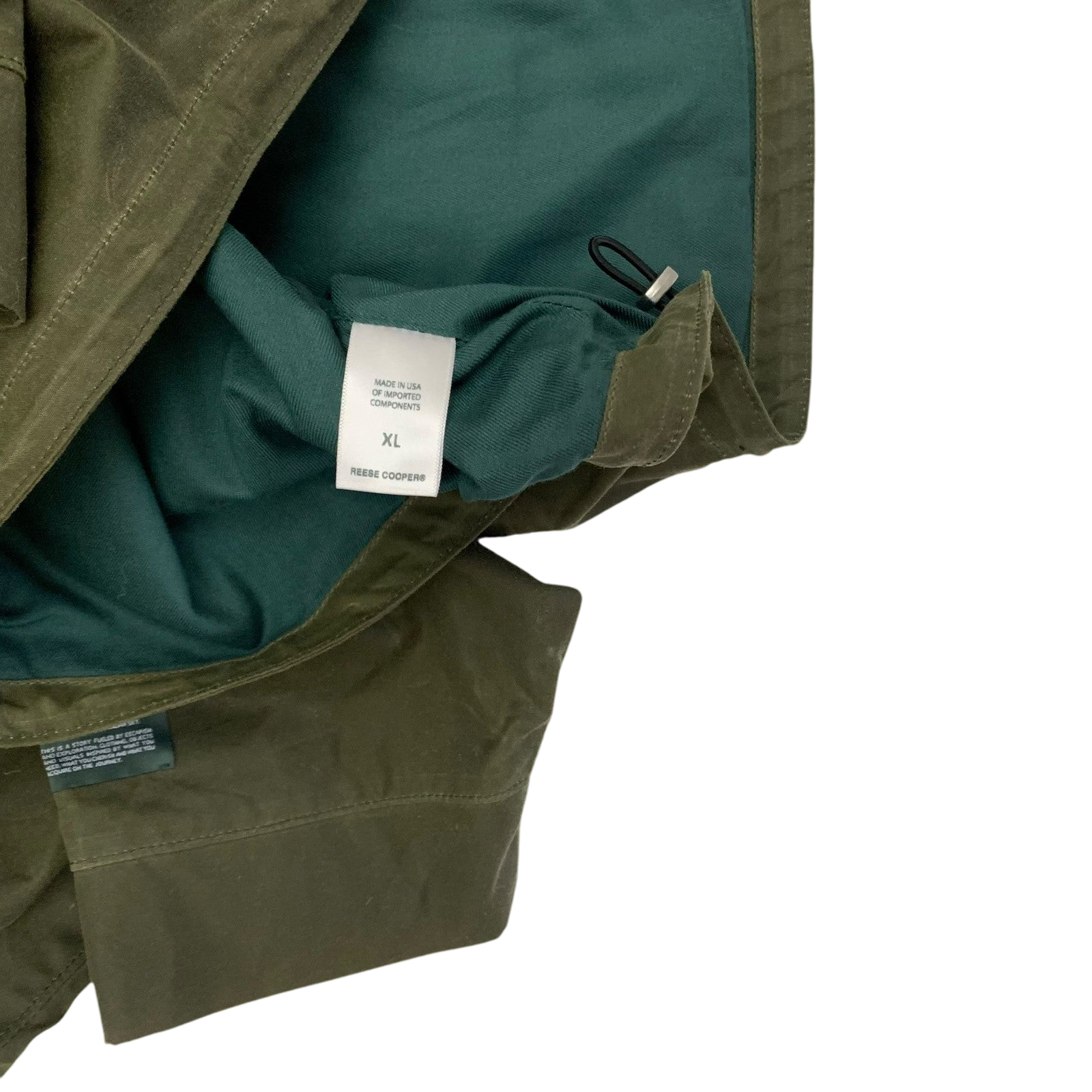 Reese Cooper FW21 Cropped Wax Jacket Green (Fits L-XL)