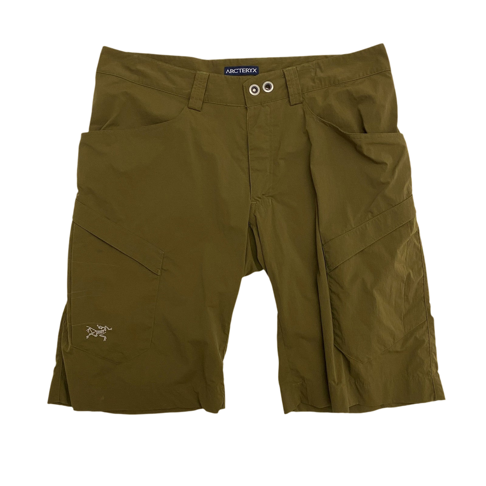 Arc’teryx 2000s Cargo Shorts Brown-Green (Size 34”)