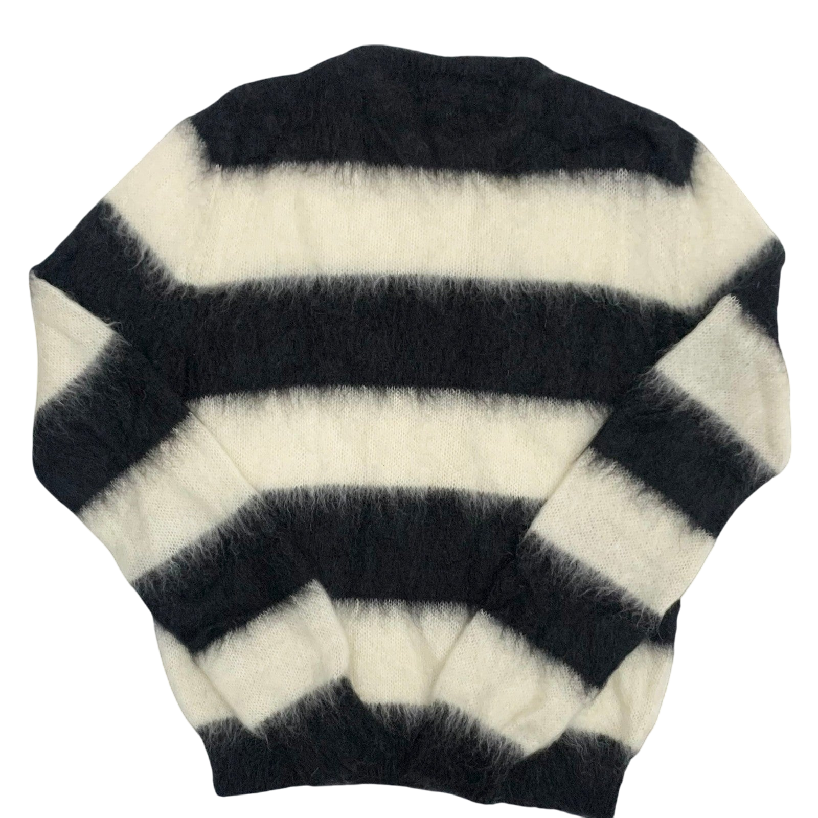 Saint Laurent FW18 Distressed Striped Knit Sweatshirt (Size L)