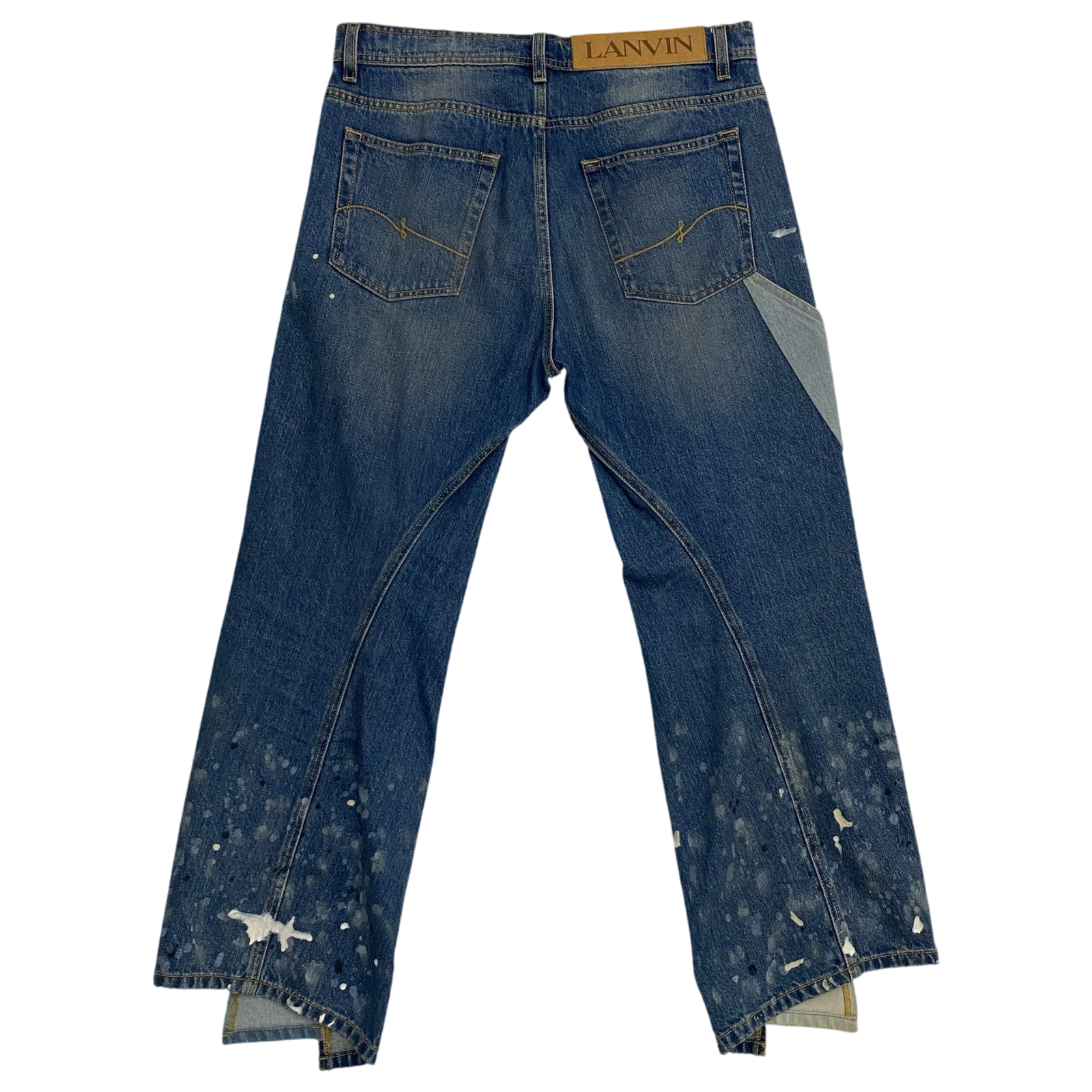 Lanvin x Gallery Dept. SS21 Flared Paint Splatter Jeans (Size 34”)