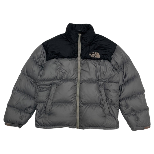 The North Face Nuptse 700 Down Puffer Jacket Grey/Black (Size L)