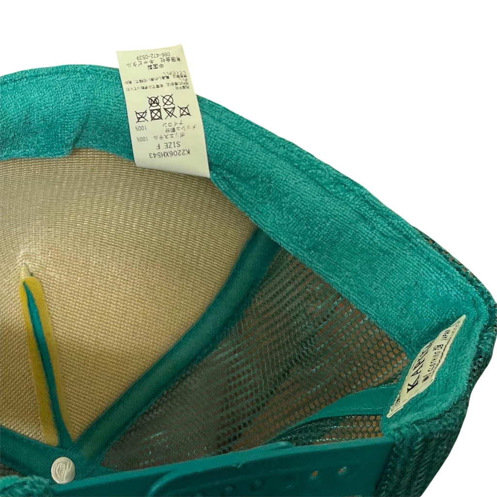 Kapital ‘Free Wheelin’ Trucker Cap Cream / Turquoise