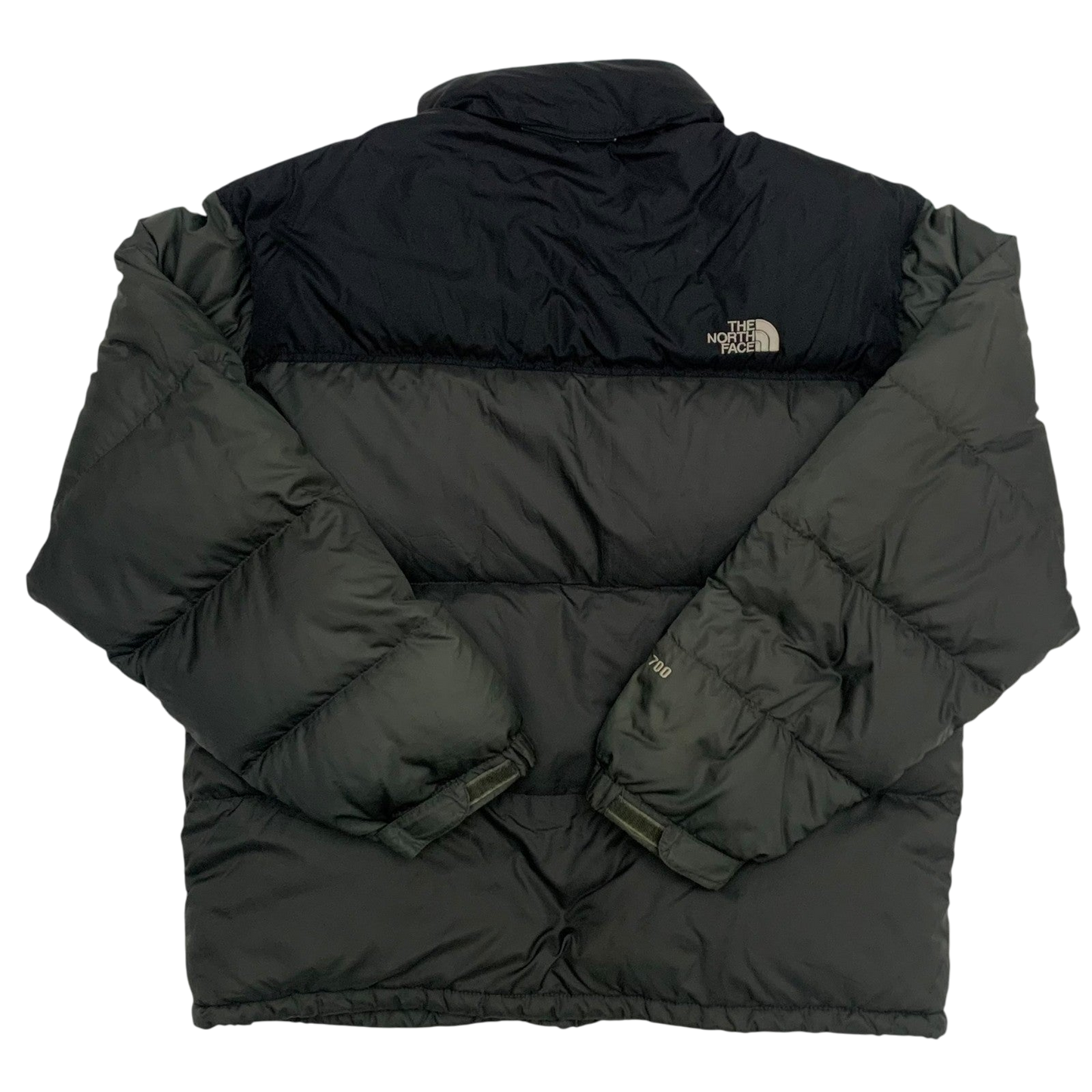 The North Face Nuptse 700 Down Puffer Jacket Grey/Black (Size L)