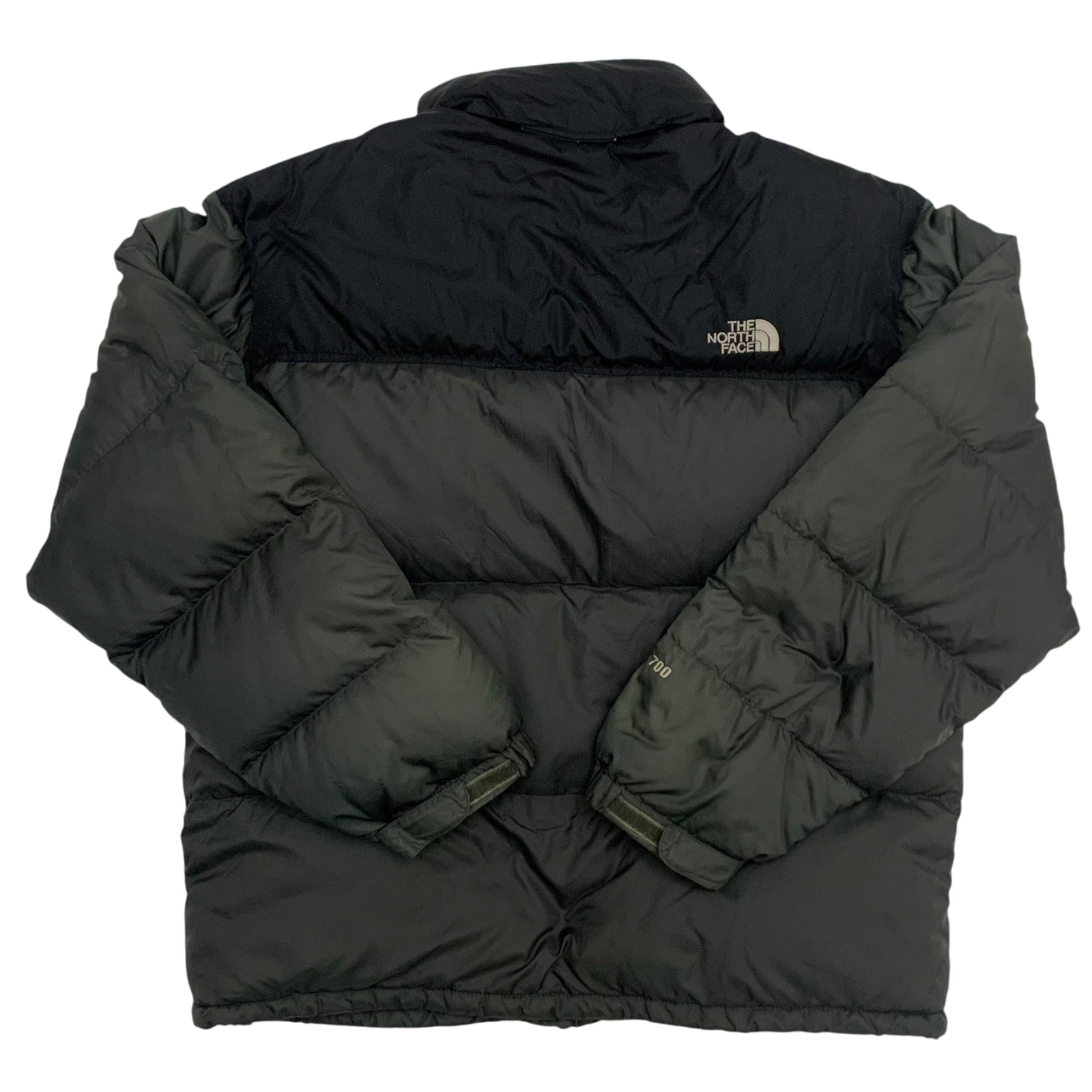 The North Face Nuptse 700 Down Puffer Jacket Grey/Black (Size L)