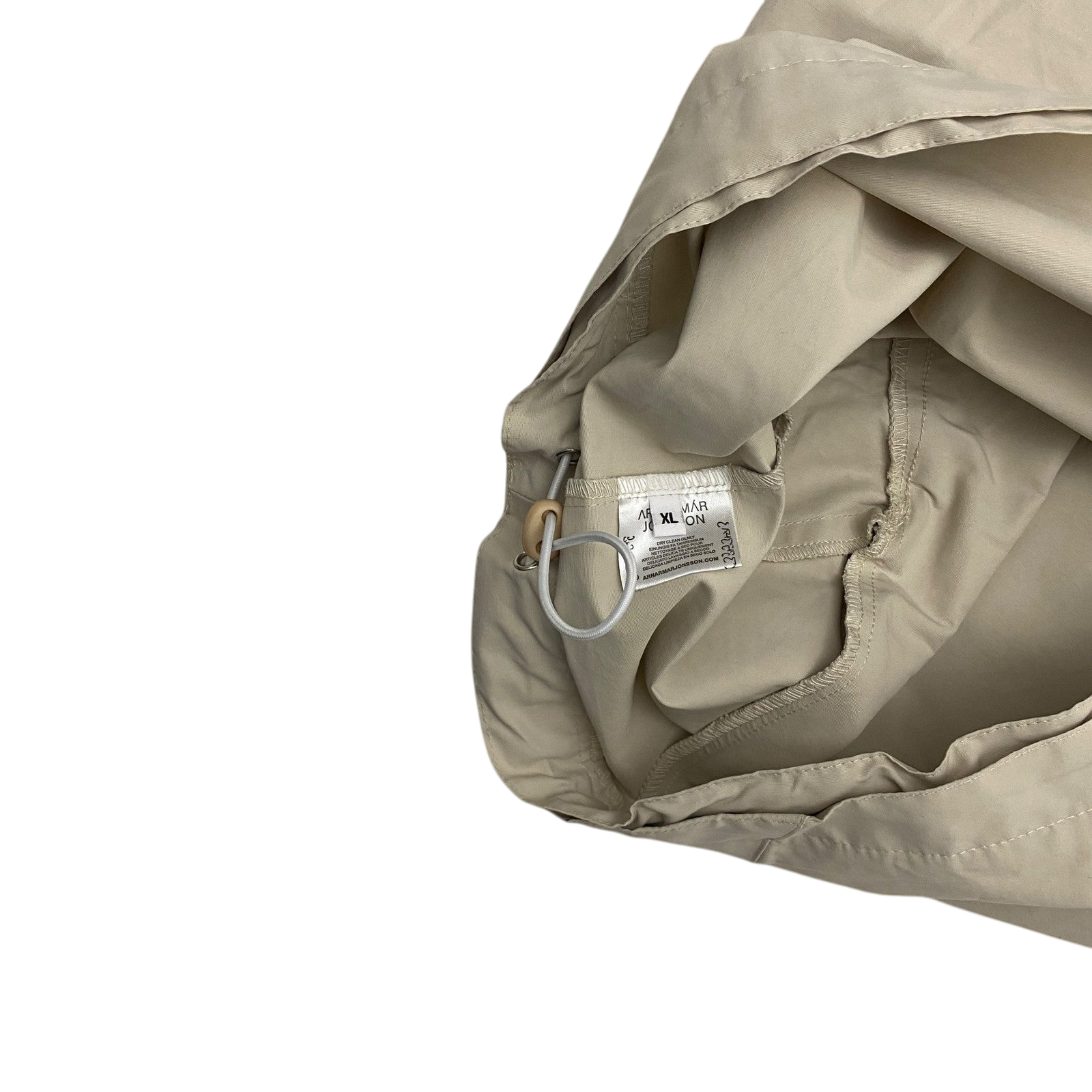 Arnar Mār Jōnsson Sympatex Double Zipper Hooded Jacket Beige (Size XL)