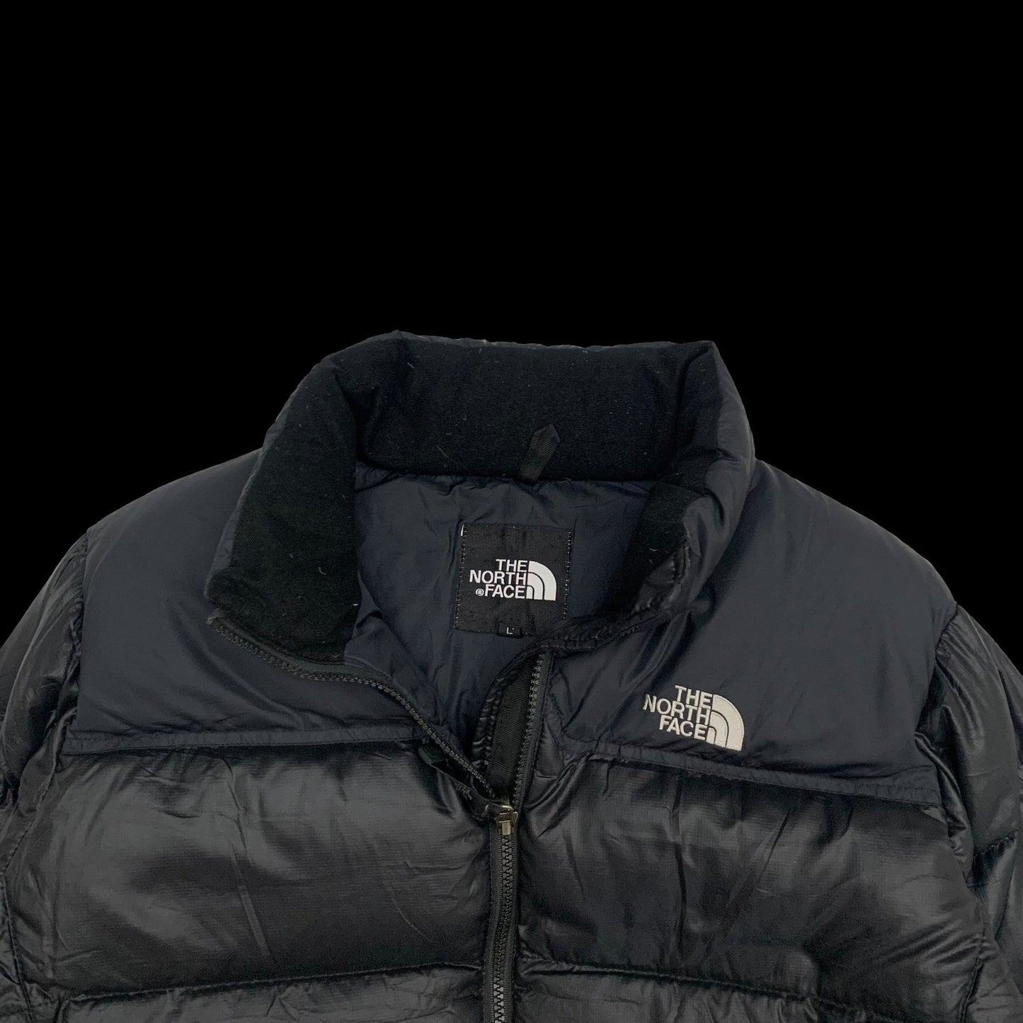 The North Face Nuptse 700 Down Puffer Jacket Black (Size L Womens)