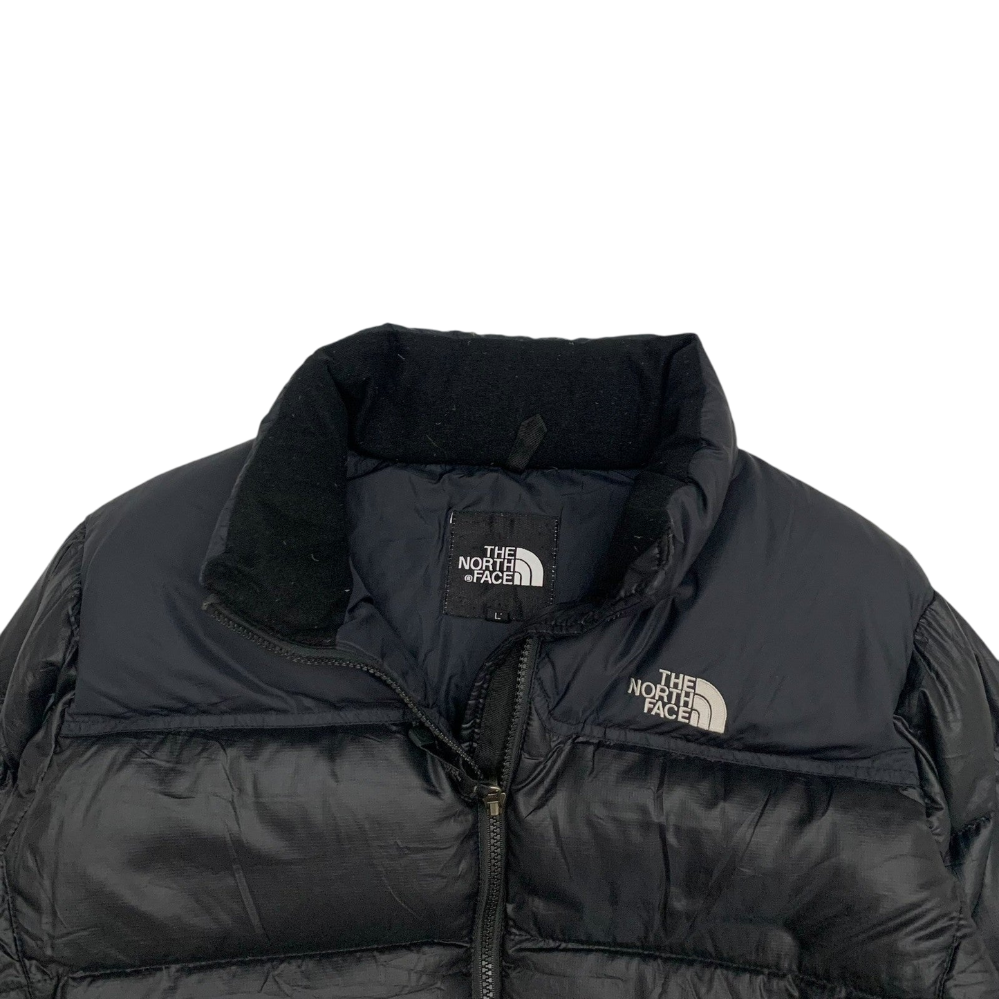 The North Face Nuptse 700 Down Puffer Jacket Black (Size L Womens)