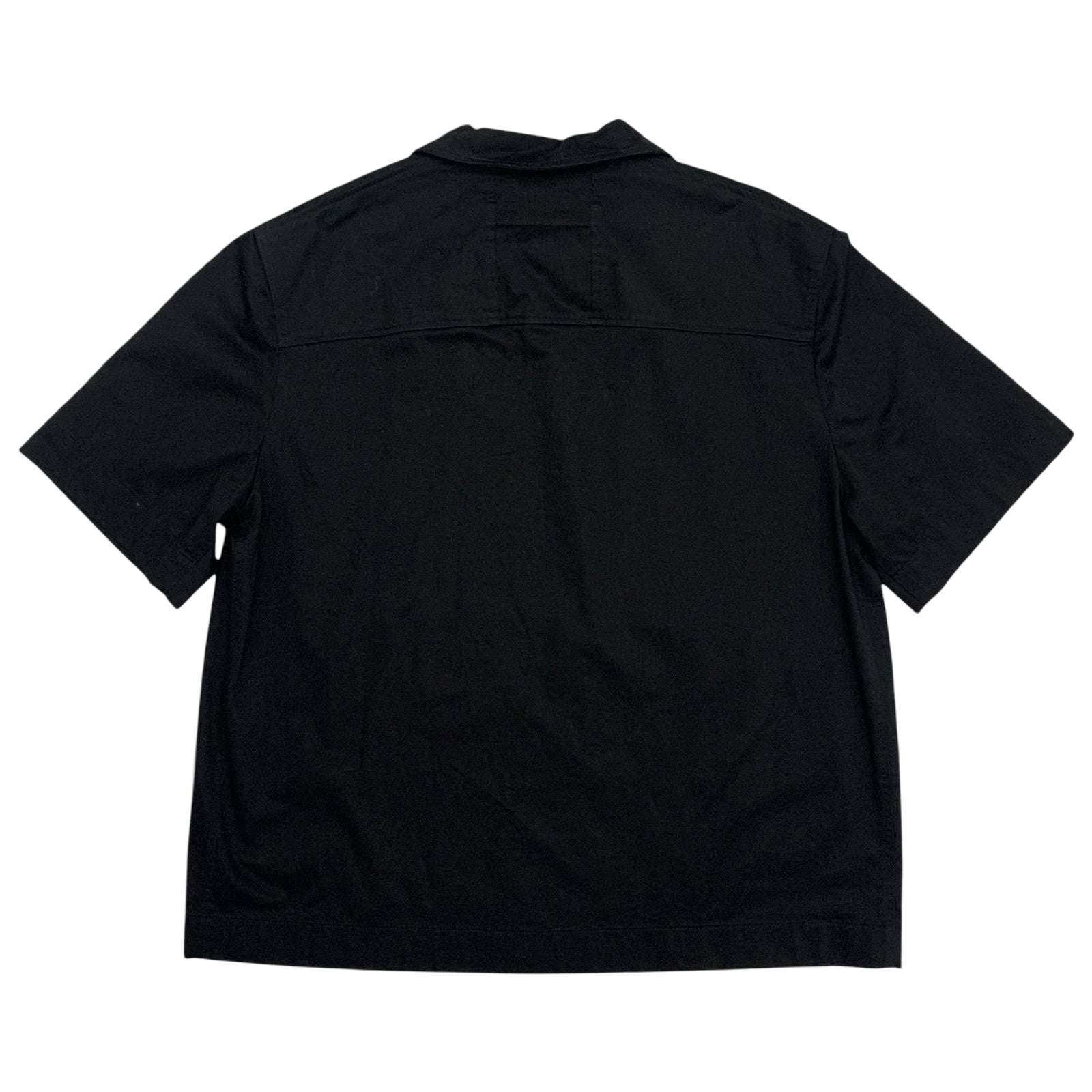 1017 ALYX 9SM Phantom Logo Short Sleeve Zip Shirt Black (Fits L-XL)