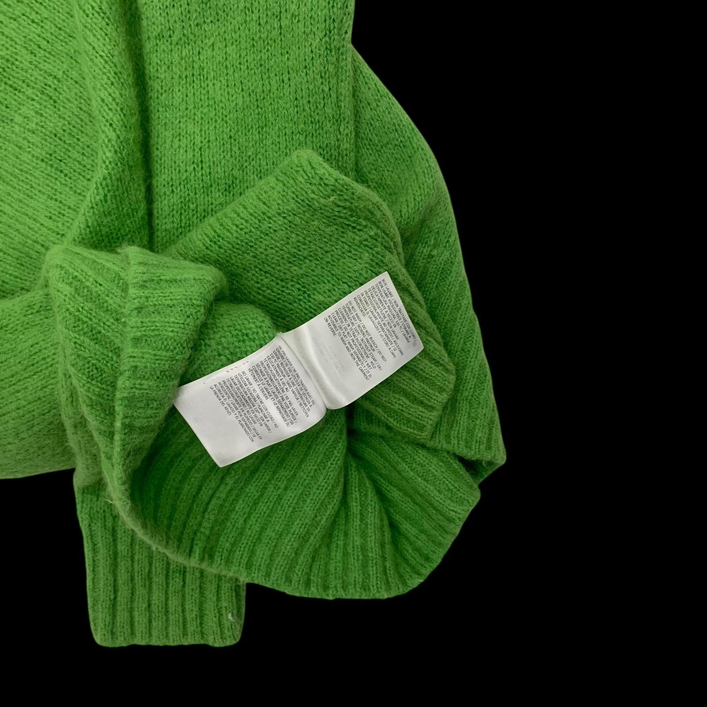 Moncler Wool Sweatshirt Neon Green (Size S Womens)