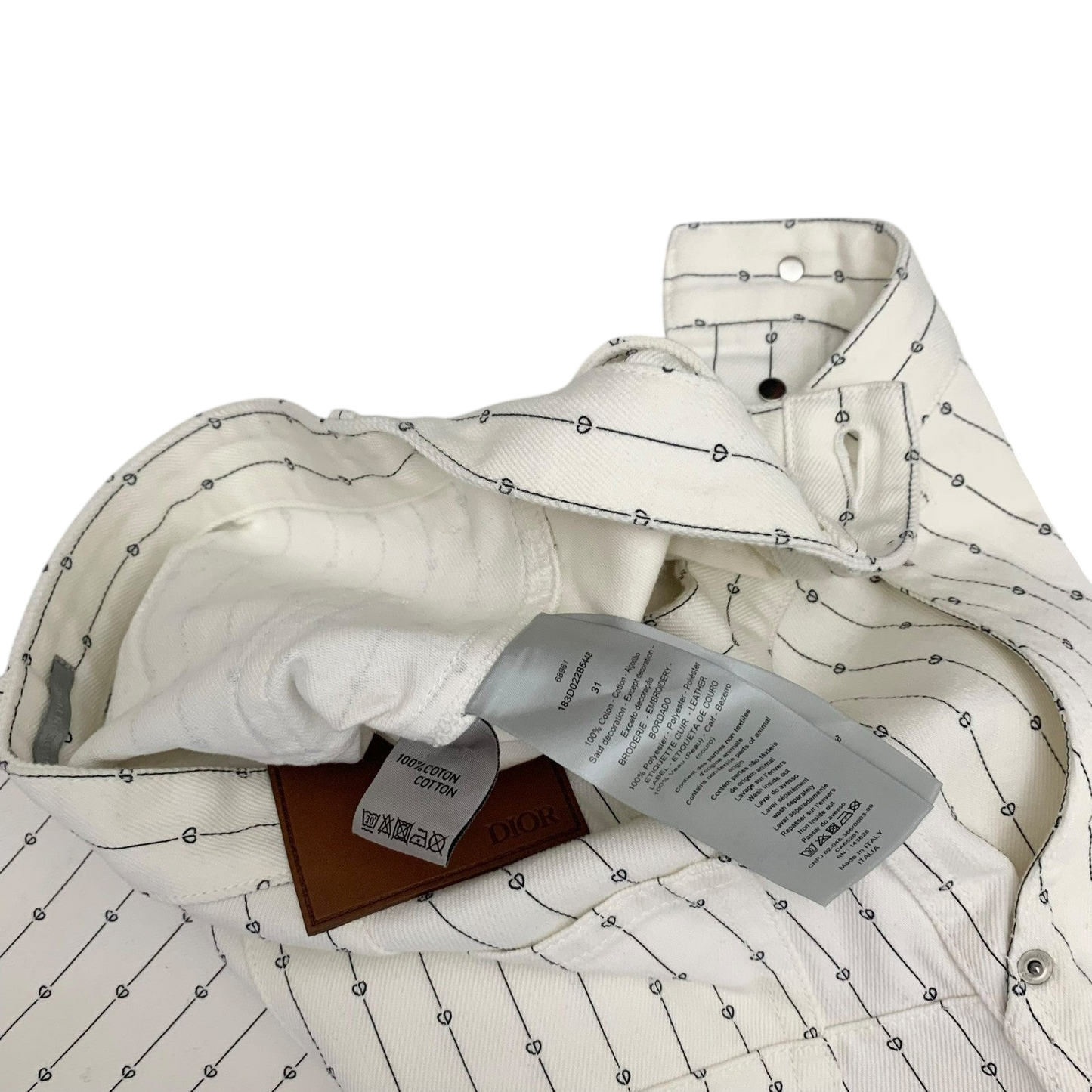 Dior Homme Heart Logo Carpenter Pants (Fits 33")