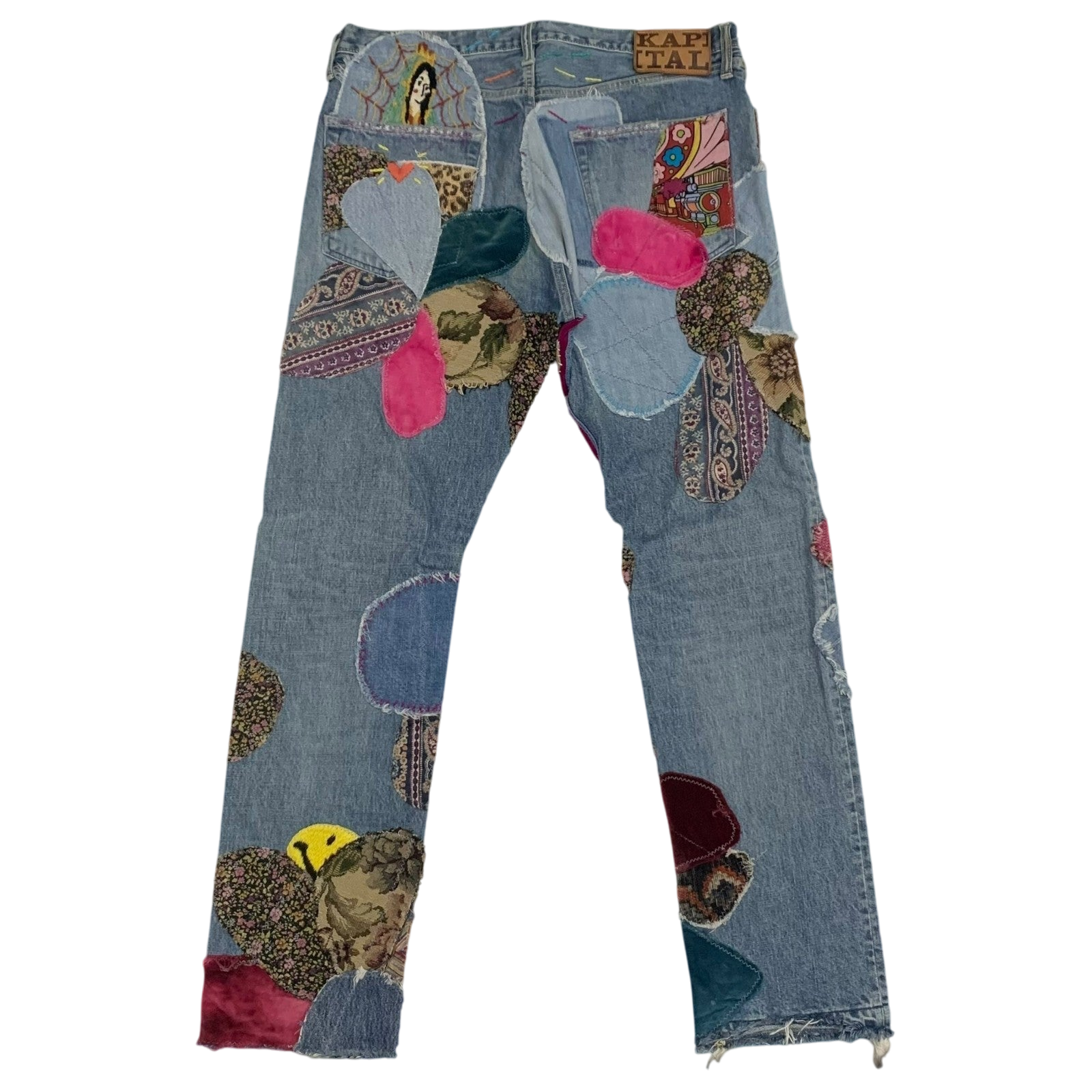 Kapital 14oz Crazy El Paso 5P Monkey Cisco Jeans (Size 36")