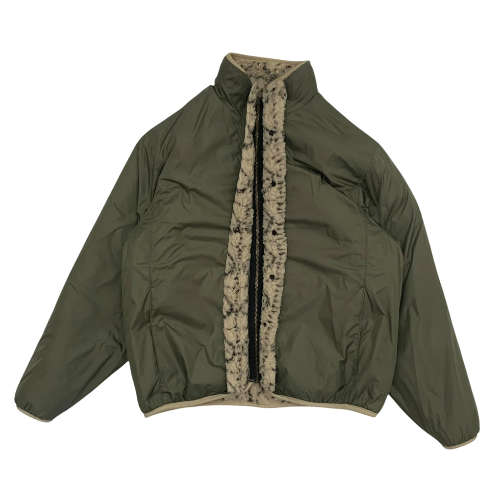 Kapital Do-Gi Sashiko Reversible Boa Fleece Jacket ‘Ecru’ (Size XL)