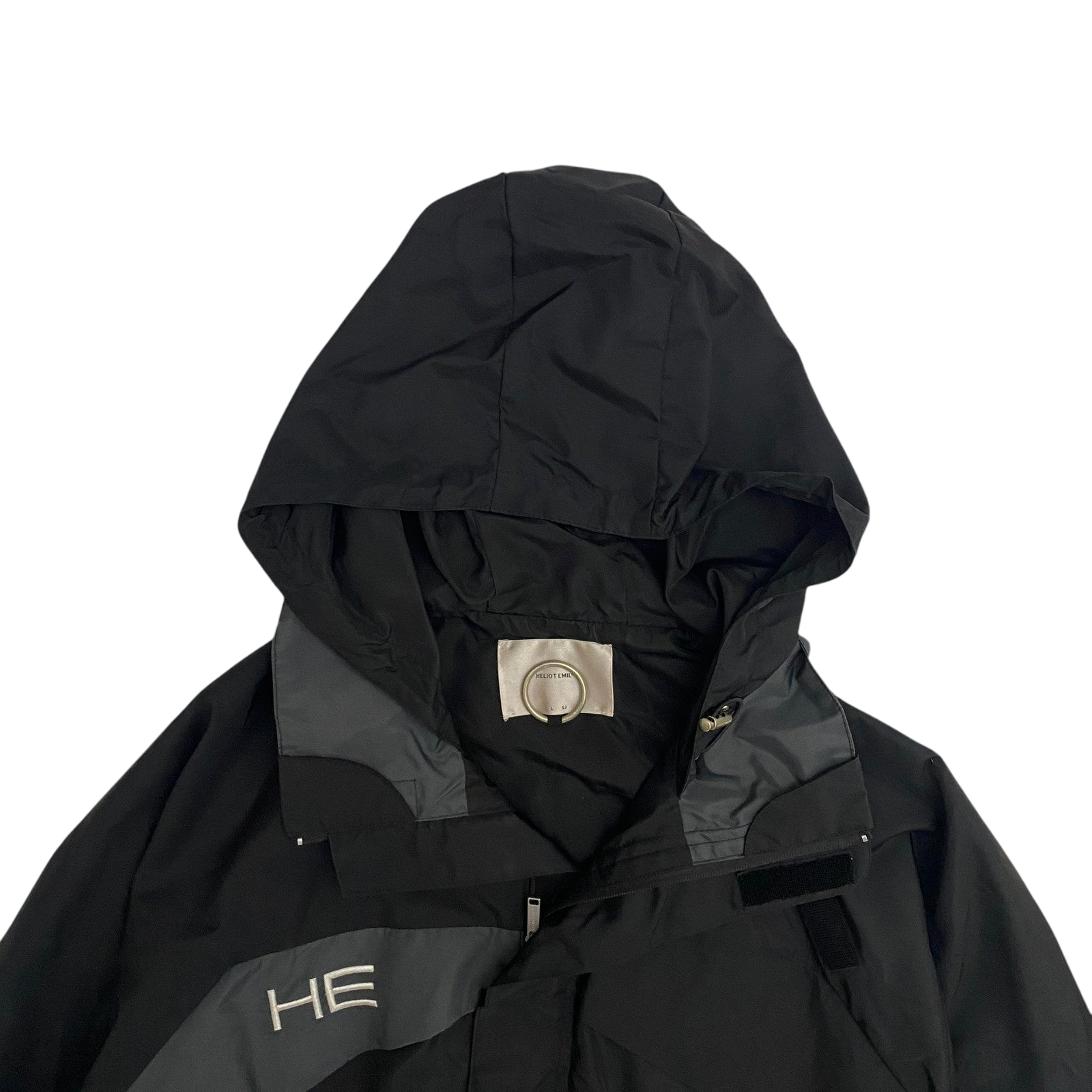 Heliot Emil SS19 Cropped Technical Jacket Black (Size L)