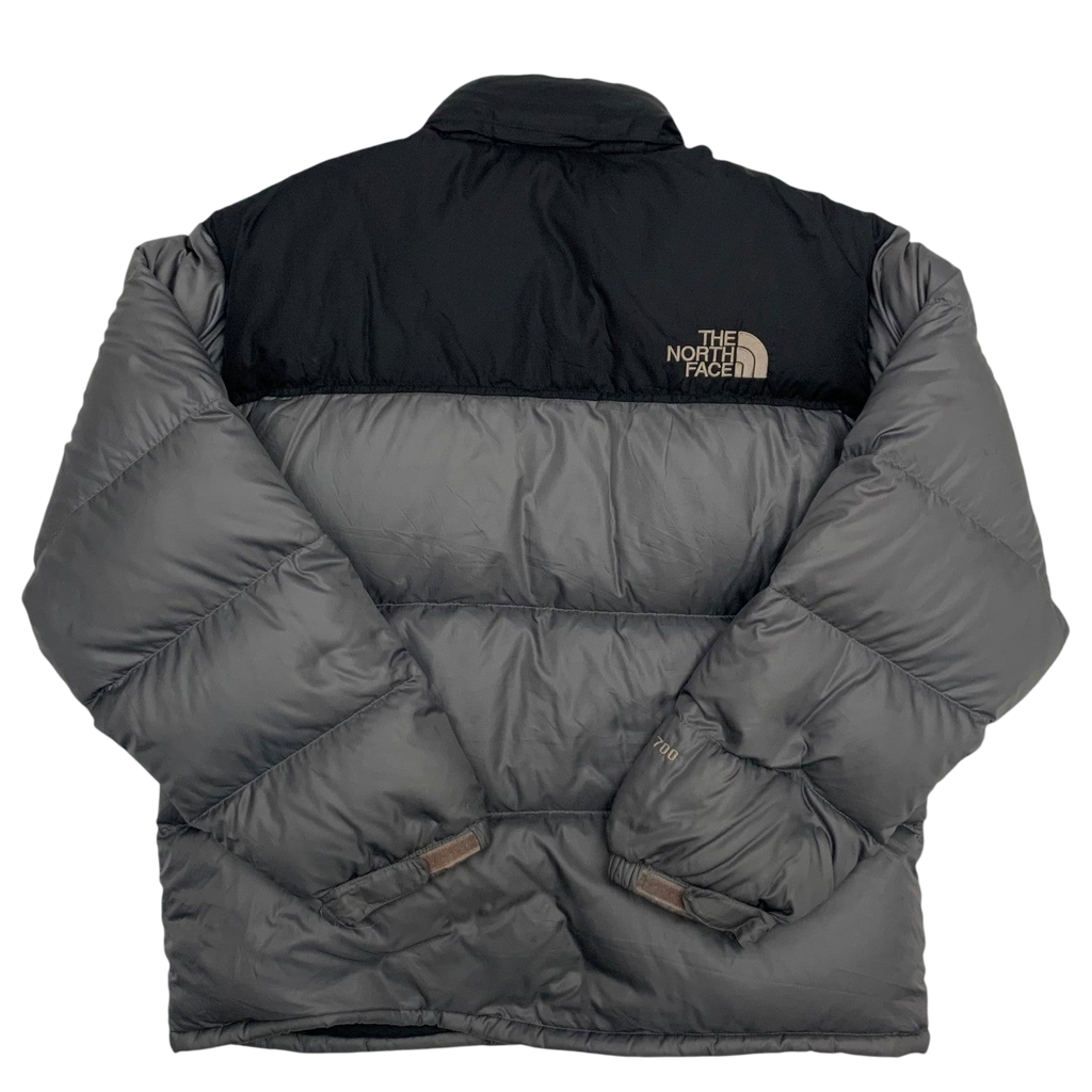 The North Face Nuptse 700 Down Puffer Jacket Grey/Black (Size L)