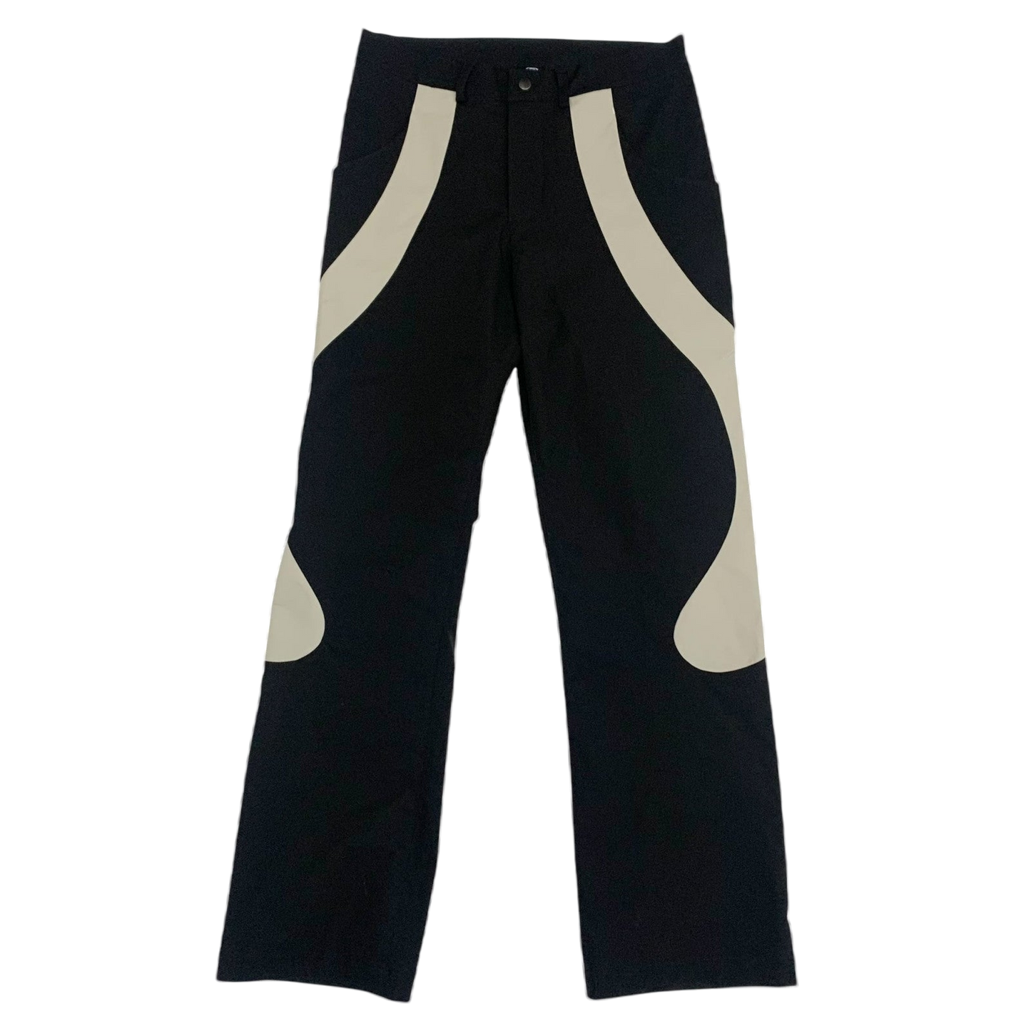 Moth Studios Panelled Nylon Pants Black / Grey (Size M)