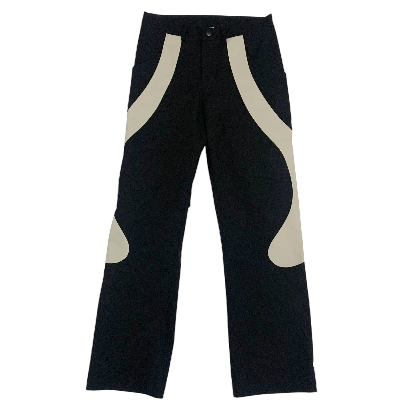 Moth Studios Panelled Nylon Pants Black / Grey (Size M)